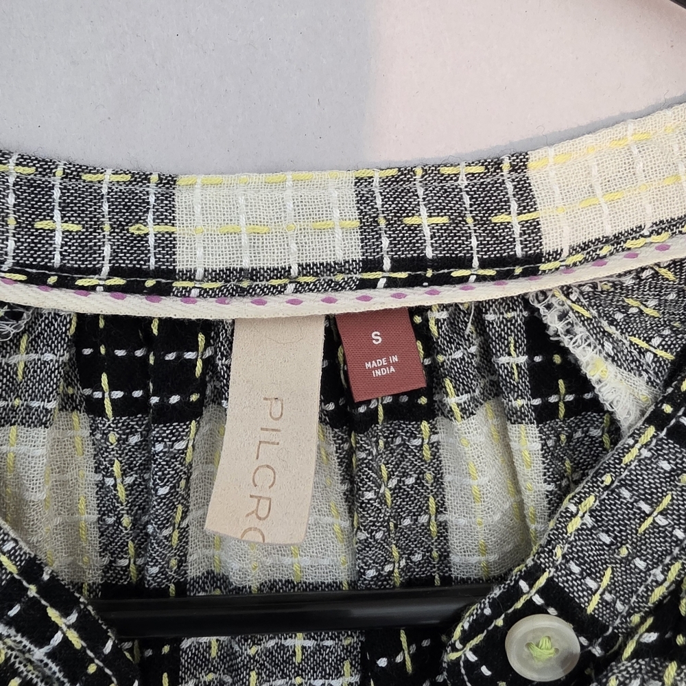 Anthropologie Pilcro Breezy Plaid Button Down Shirt Size Small - Picture 8 of 12